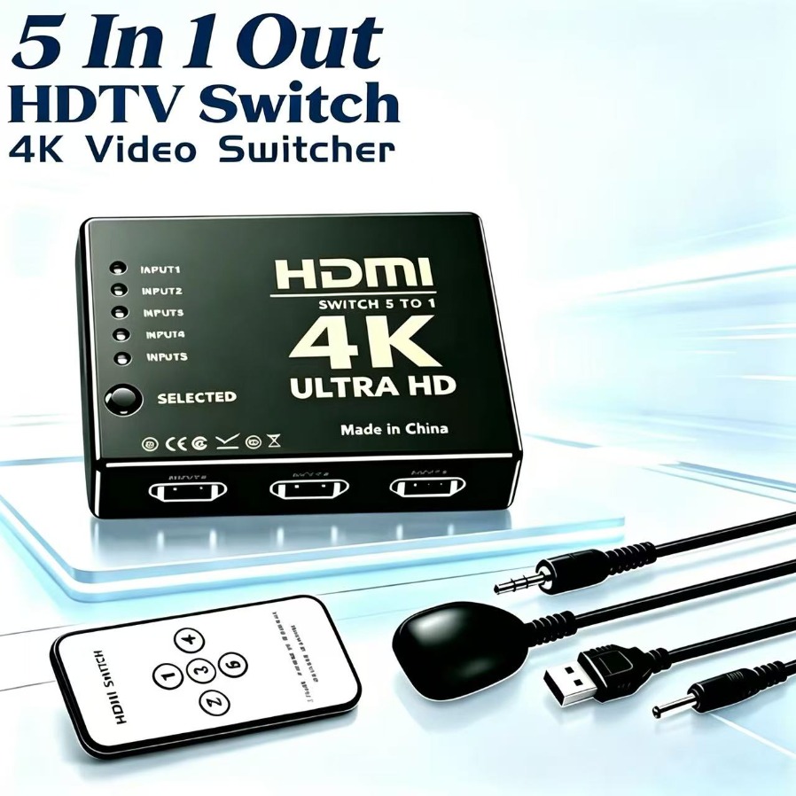 Esports Gaming Hub - محول فيديو 4K متوافق مع HDMI،