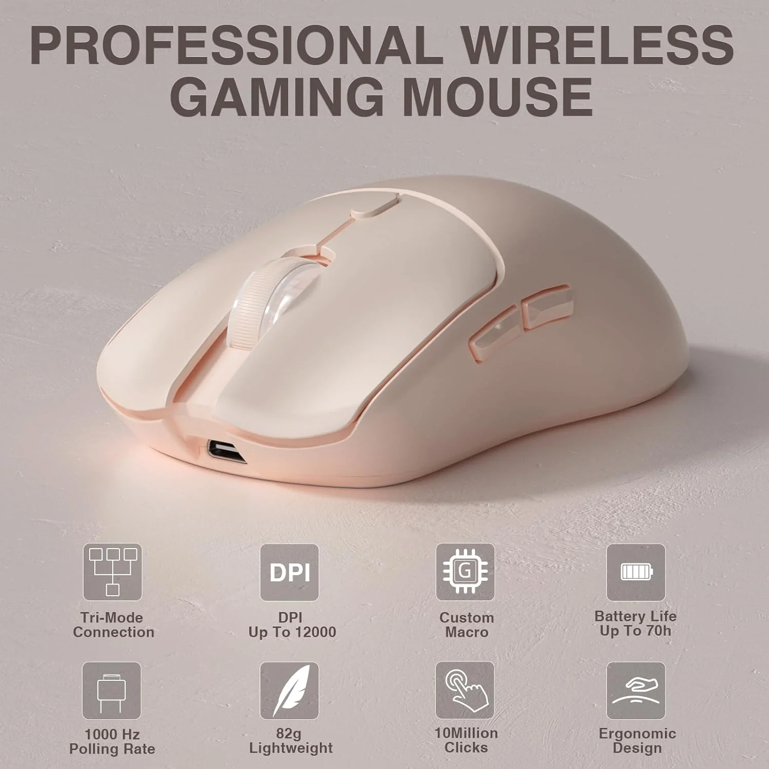 Esports Pc Gaming - فأرة ألعاب لاسلكية ثلاثية الأوضاع AULA