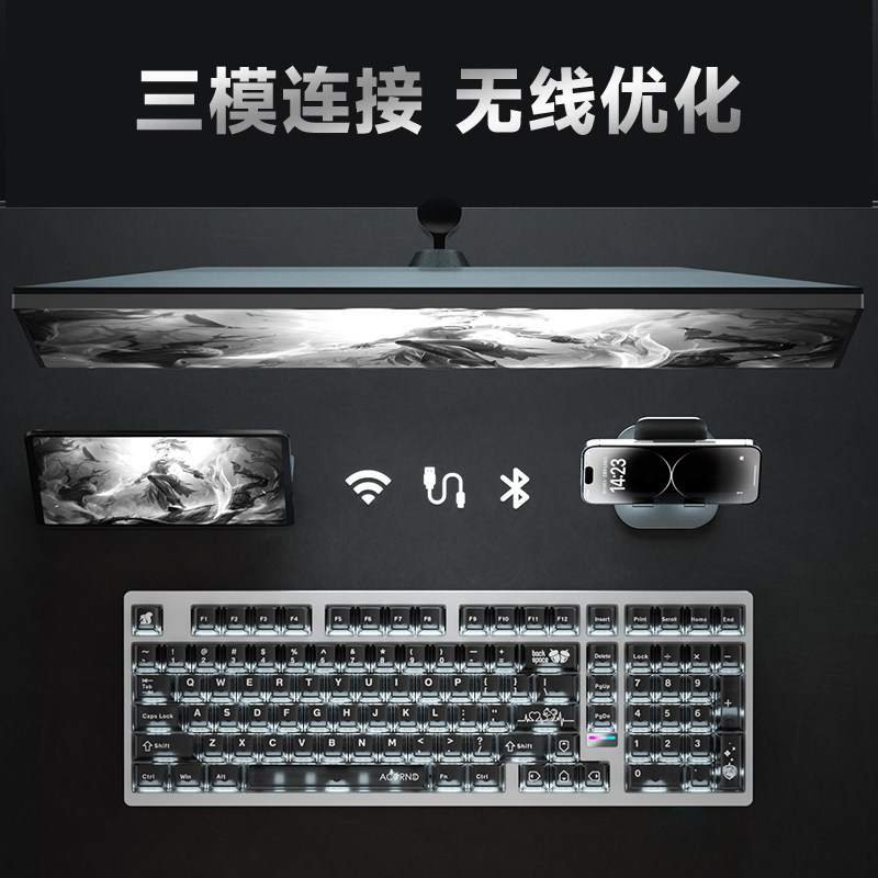 لوحة مفاتيح ميكانيكية لاسلكية  - مراجعة Esports Pc Gaming وسعره