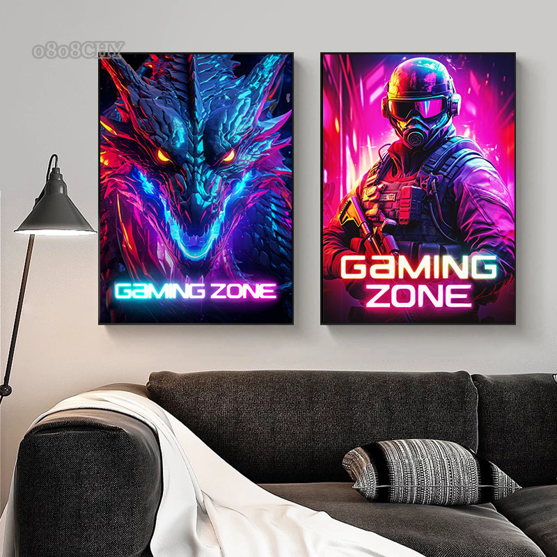 التنين قاتل الفضاء درع منطقة ا - مراجعة Esports Gaming Poster وسعره