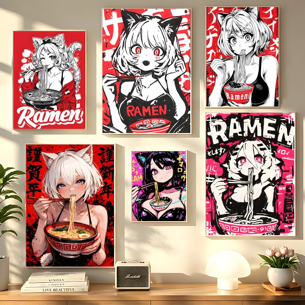 لوحة فنية لفتاة قطة من الأنمي  - مراجعة Esports Gaming Poster وسعره