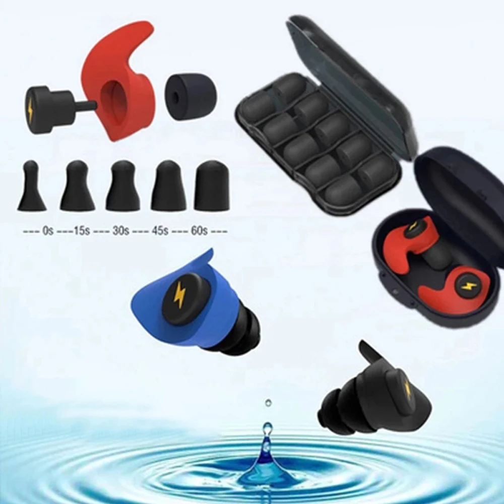 النوم سيليكون الأذن المقابس ال - مراجعة Sound Dampening Foam وسعره