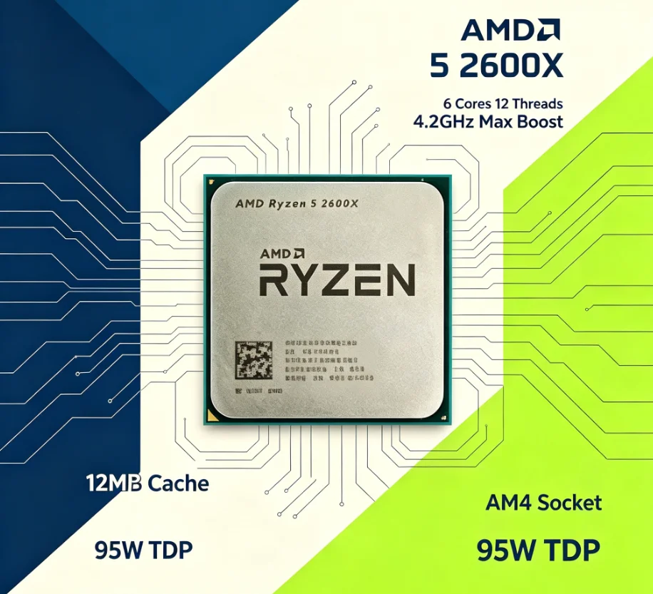 معالج سطح المكتب AMD R5 2600X  - مراجعة Esports Pc Gaming وسعره