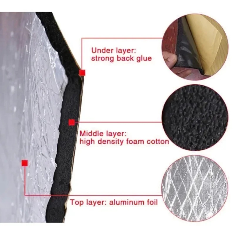 حصيرة عازلة للصوت للسيارة سميك - مراجعة Sound Dampening Foam وسعره