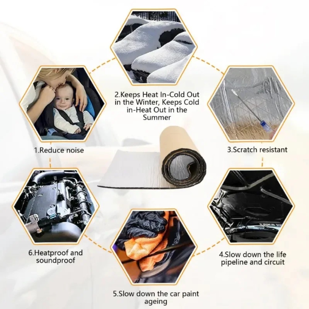 حصيرة عازلة للصوت للسيارة سميك - مراجعة Sound Dampening Foam وسعره
